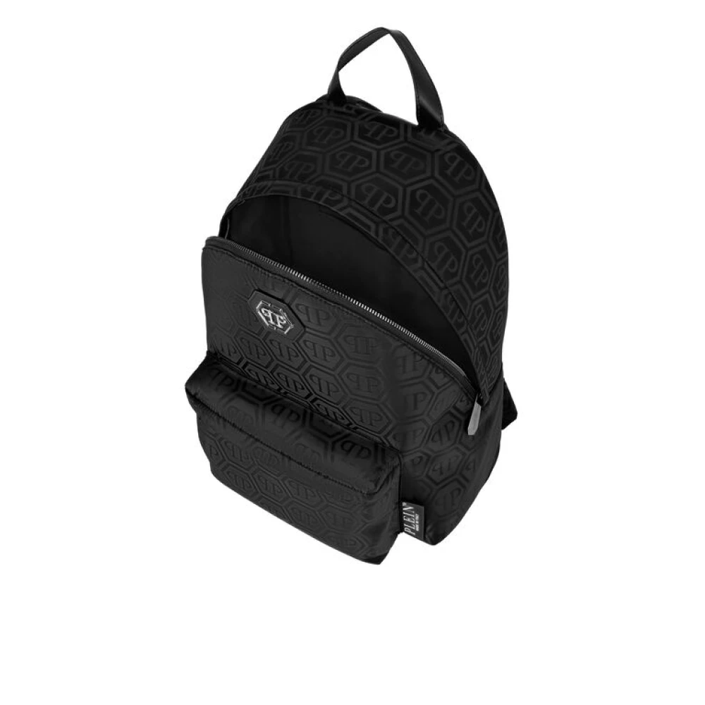 Philipp Plein Monogram Zwarte Tassen Rugzak Black Heren
