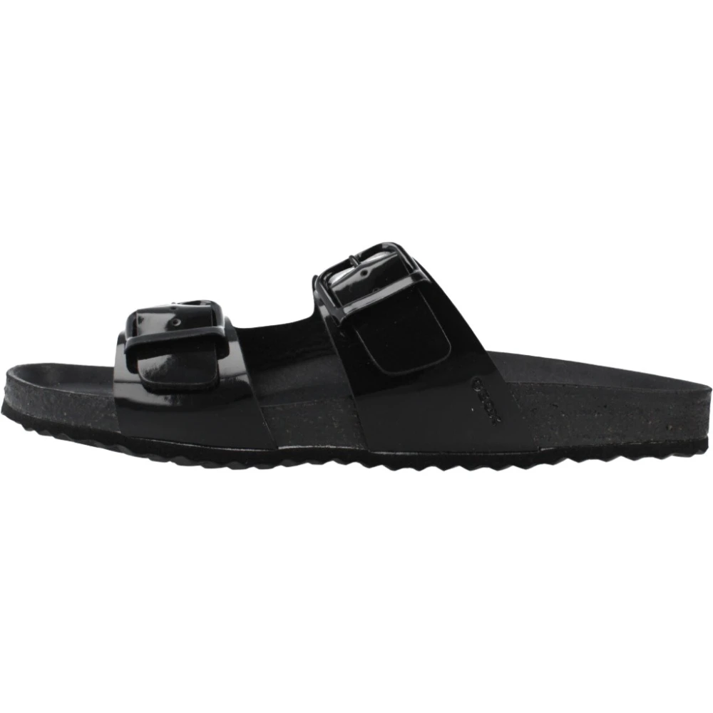 Geox Black Sliders, Female, 7 Uk, Brionia R