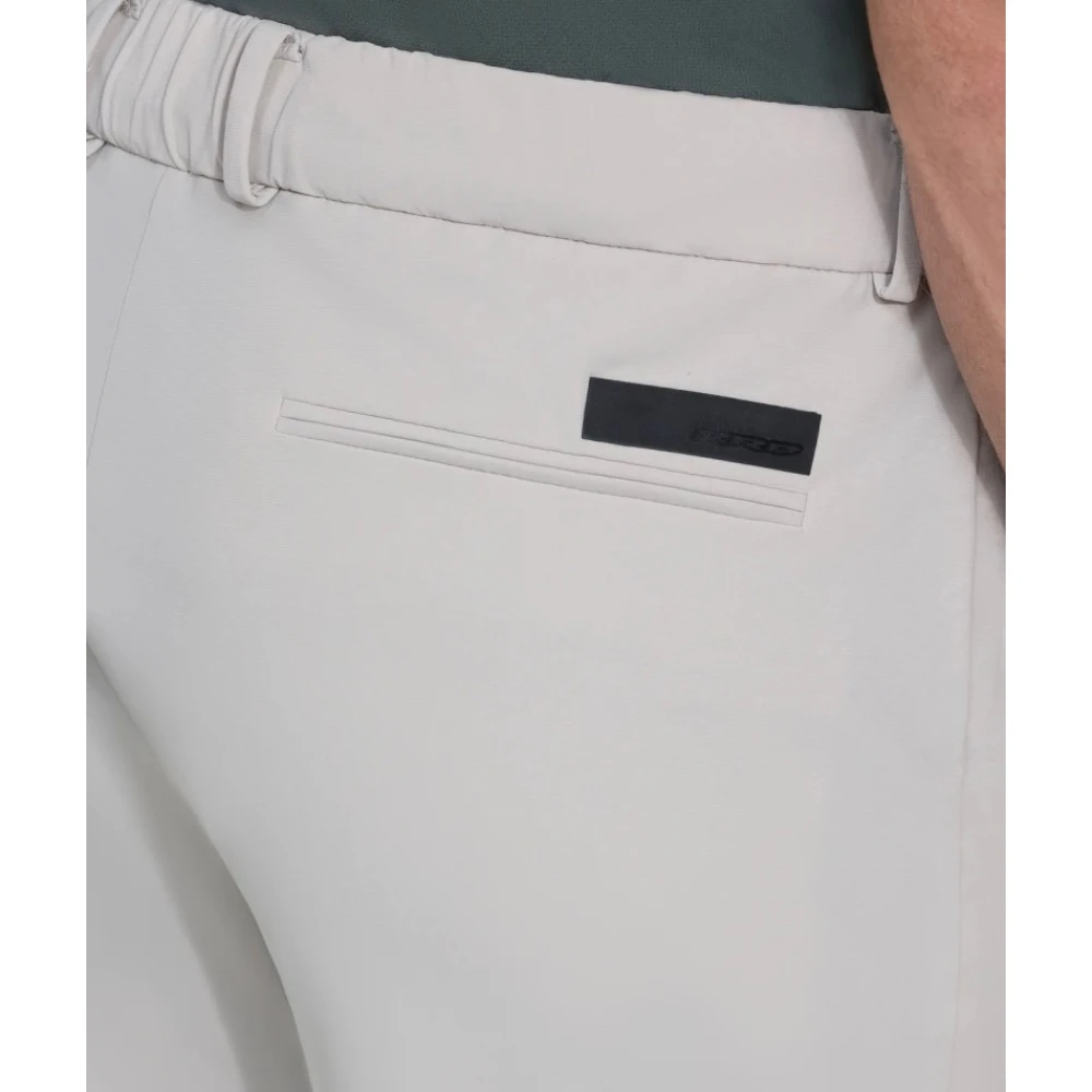 RRD Slim Fit Chino Broek met Omslag White Heren