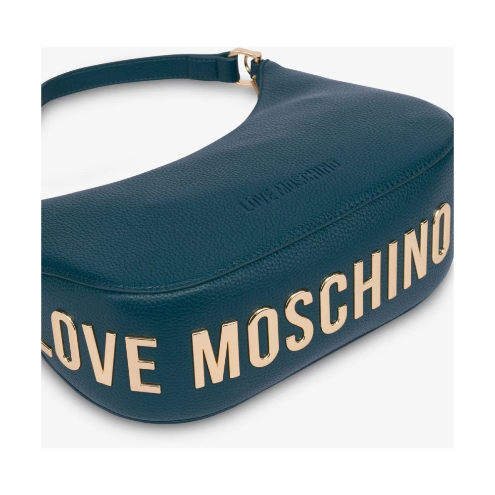 Love Moschino Maxi Logo Hobo Tas Green Dames