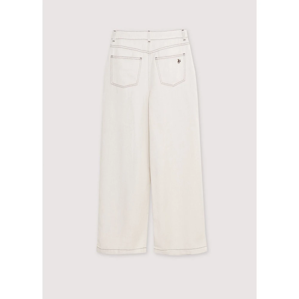 The New Society Lassi Woman Pant Linen Vigore Beige Dames