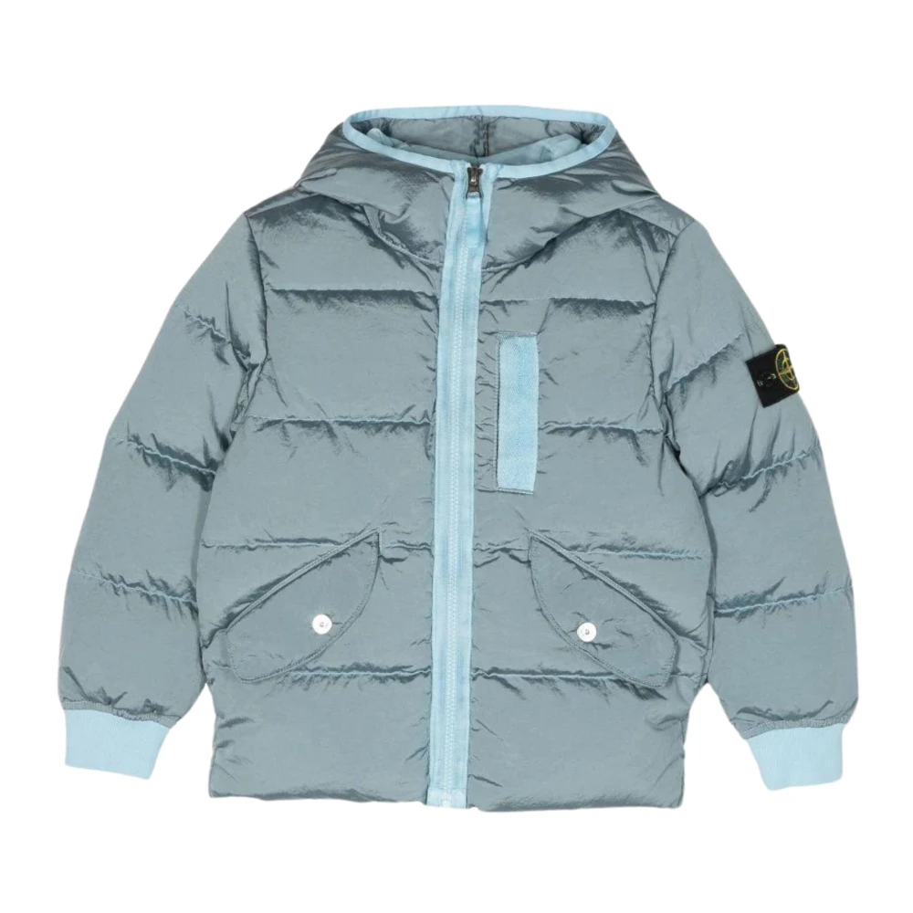 Stone Island Blå Vadderad Avion Jacka Blue, Pojke