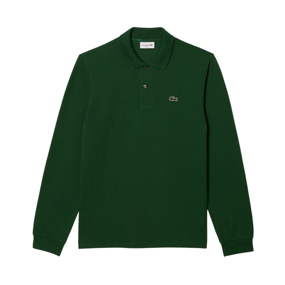 Lacoste Uomo Verde Polo Manica Lunga 1312 -132 Da - Immagine 3