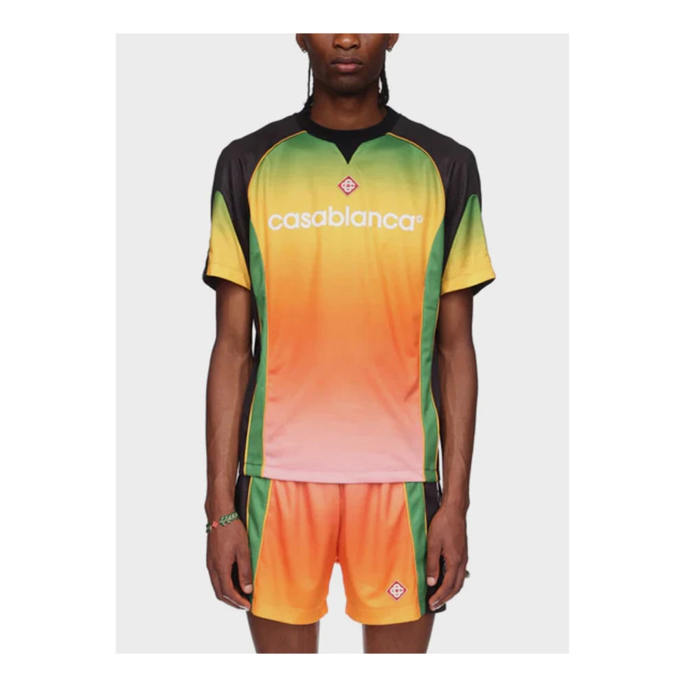 Casablanca Voetbal T-Shirt Modello Multicolor Heren