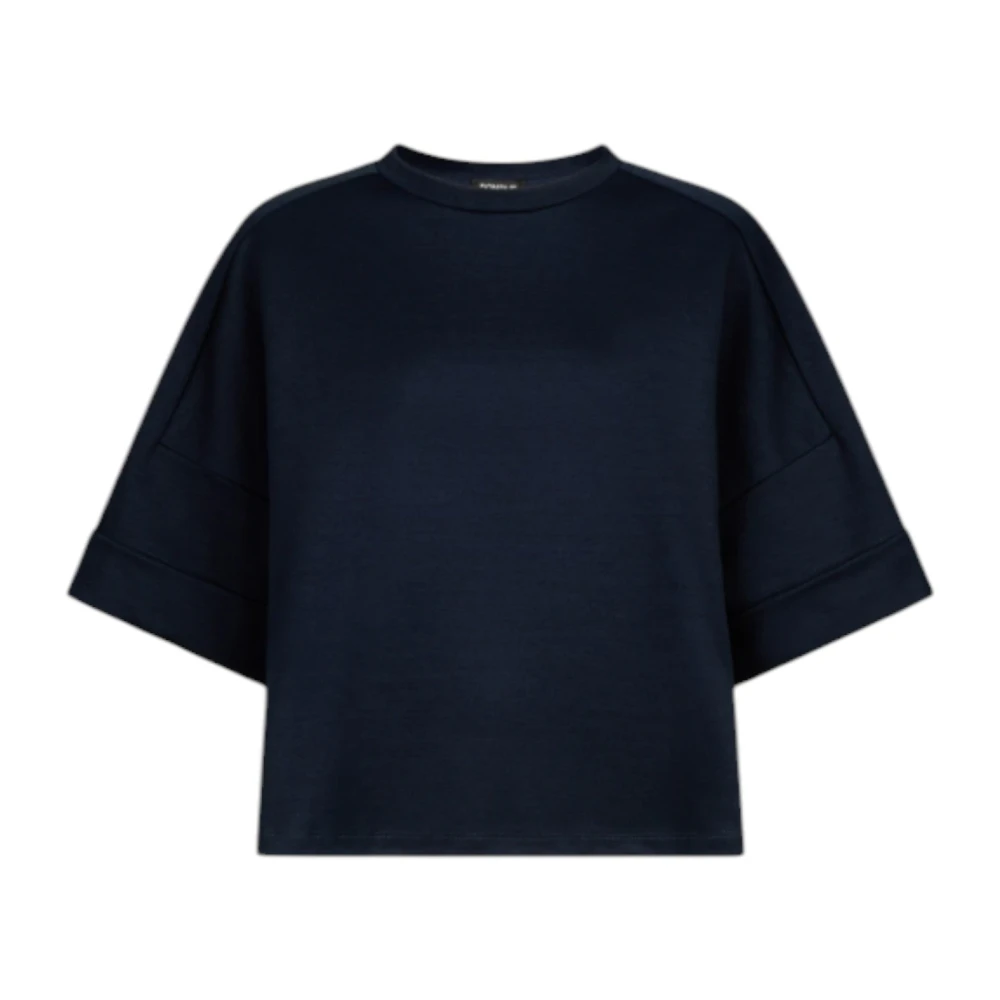 Dondup Navy Oversized Crew-neck T-shirt Blue Dames