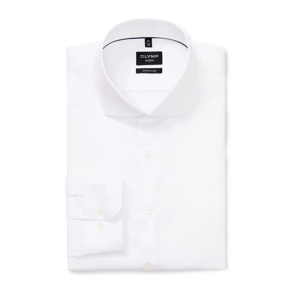 Olymp Men's White Formal Shirts, S, Formal Shirts