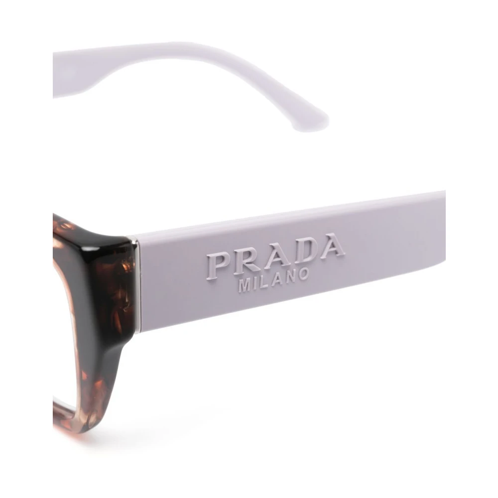 Prada Bruin Havana Optisch Montuur Purple Dames