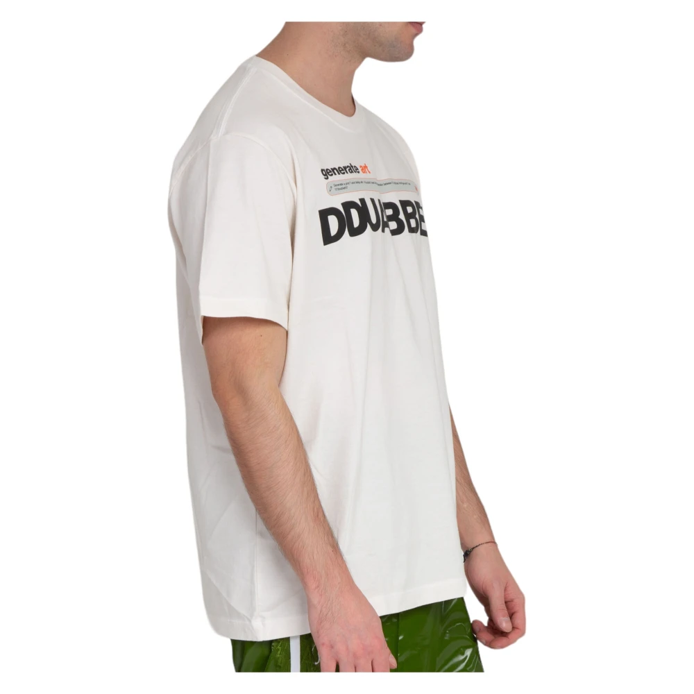Doublet Wit Logo T-shirt White Heren