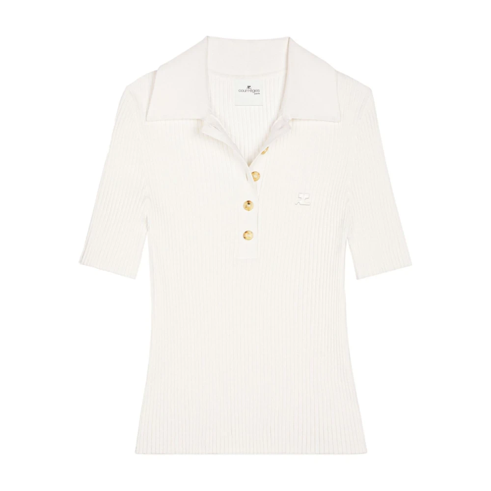 Courrèges Witte T-shirts & Polo's voor vrouwen White Dames