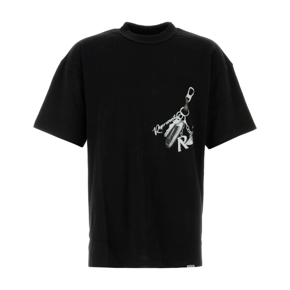 Represent Klassiek Zwart Katoenen T-shirt Black Heren