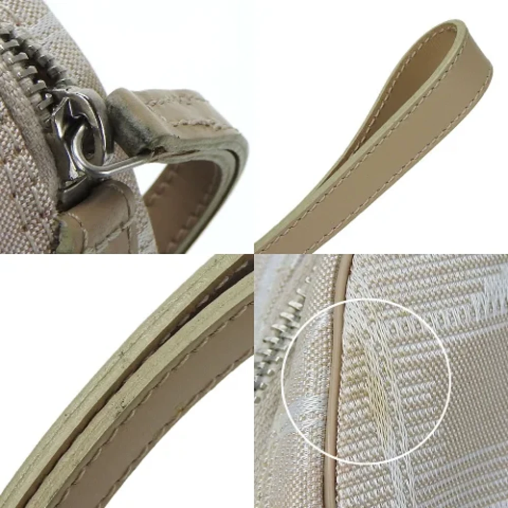 Chanel Vintage Pre-owned Canvas handbags Beige Dames
