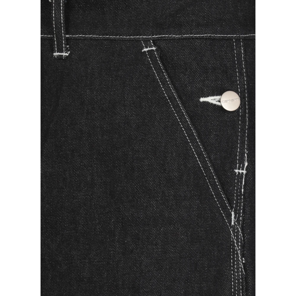 Junya Watanabe Blauwe Katoenen Jeans met Riemlussen Blue Heren