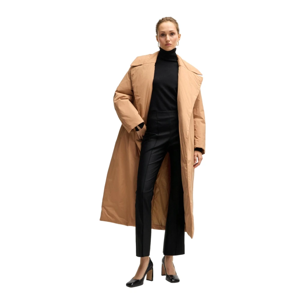 Hugo Boss Slim Fit Timasa Zwarte Bootcut Broek Black Dames