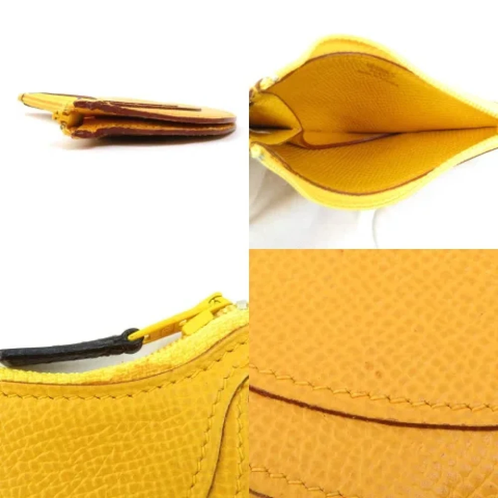 Hermès Vintage Pre-owned Fabric wallets Yellow Dames