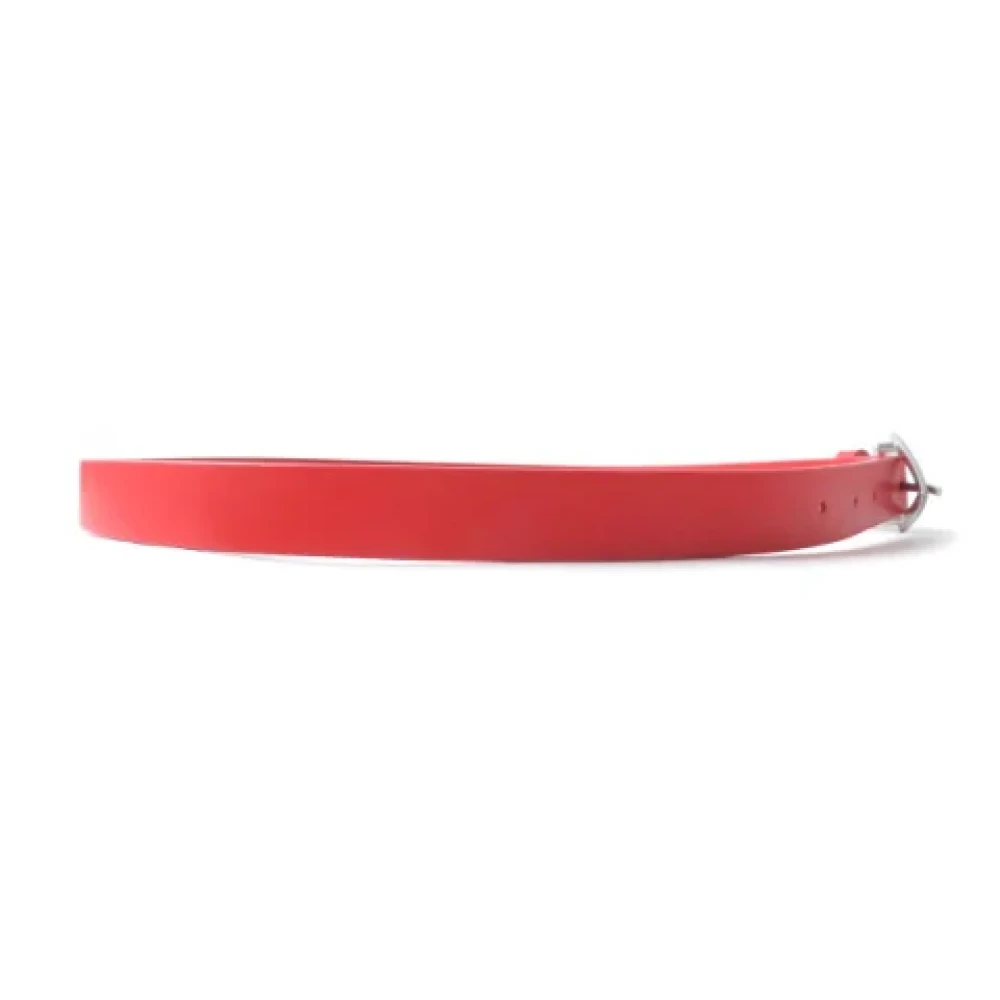 Bottega Veneta Vintage Pre-owned Leather belts Red Dames