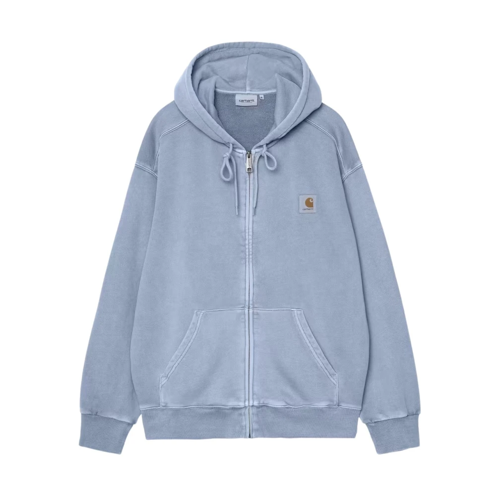 Carhartt Wip Men's Blue Zip-Throughs, S, Hooded Nelson Jacket