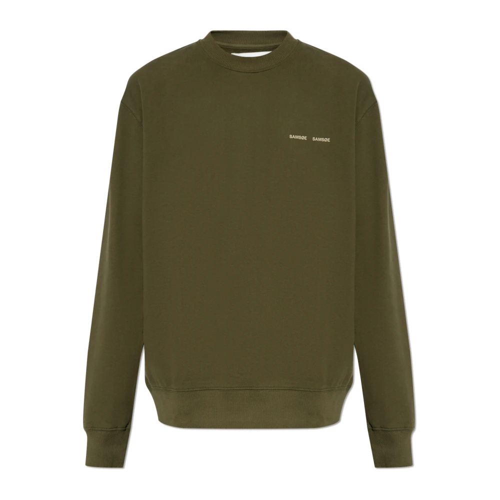 Samsøe Samsøe Norsbro Logo Sweatshirt Green, Herr