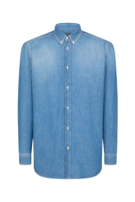 Camicia regular botton down chiusura con bottoni a quattro fori