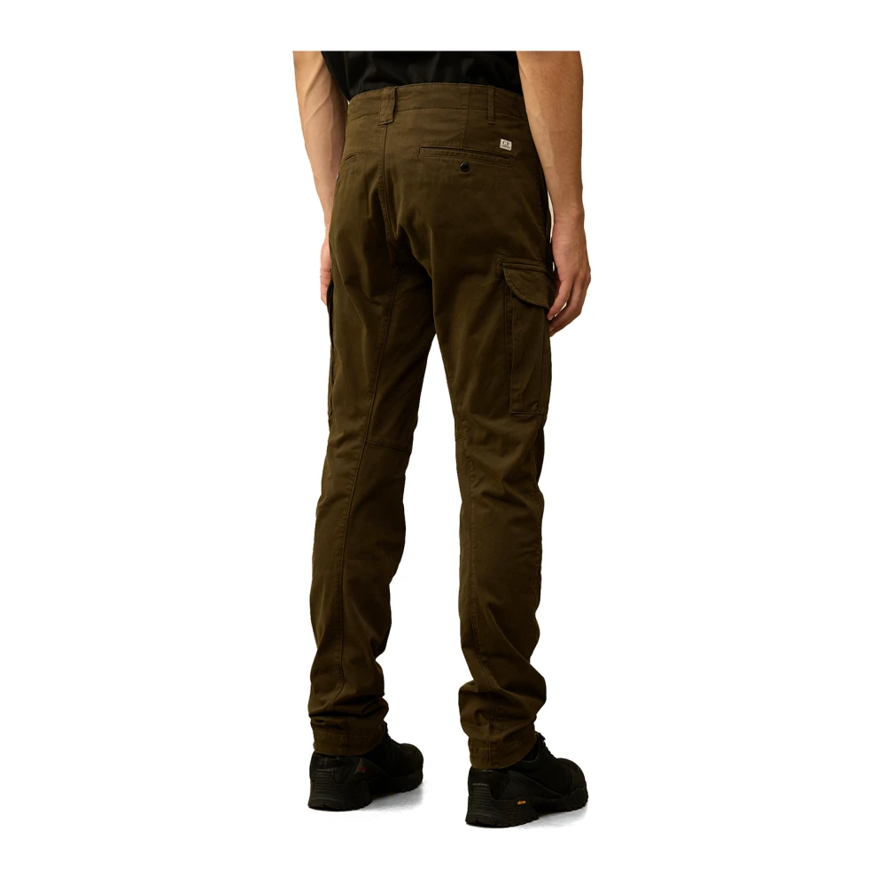 C.P. Company Cargo Katoen Stretch Broek Green Heren