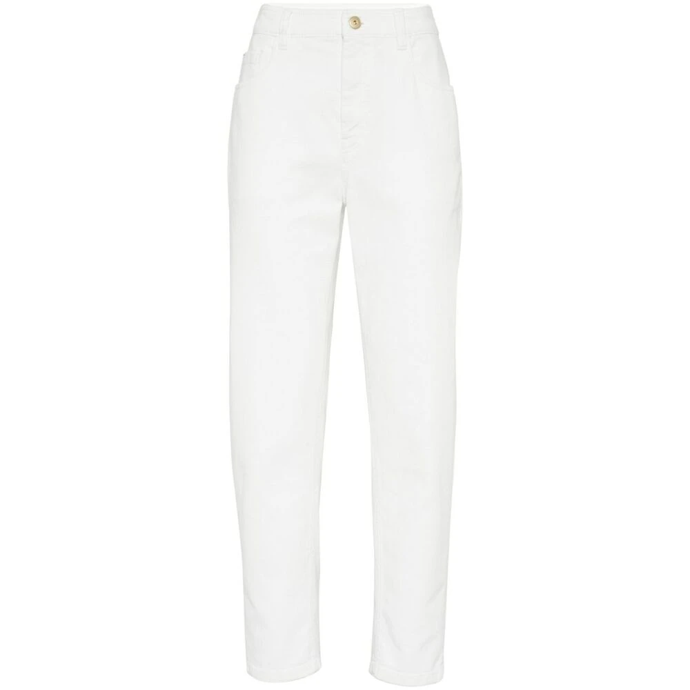 BRUNELLO CUCINELLI Slim-fit Jeans White Dames