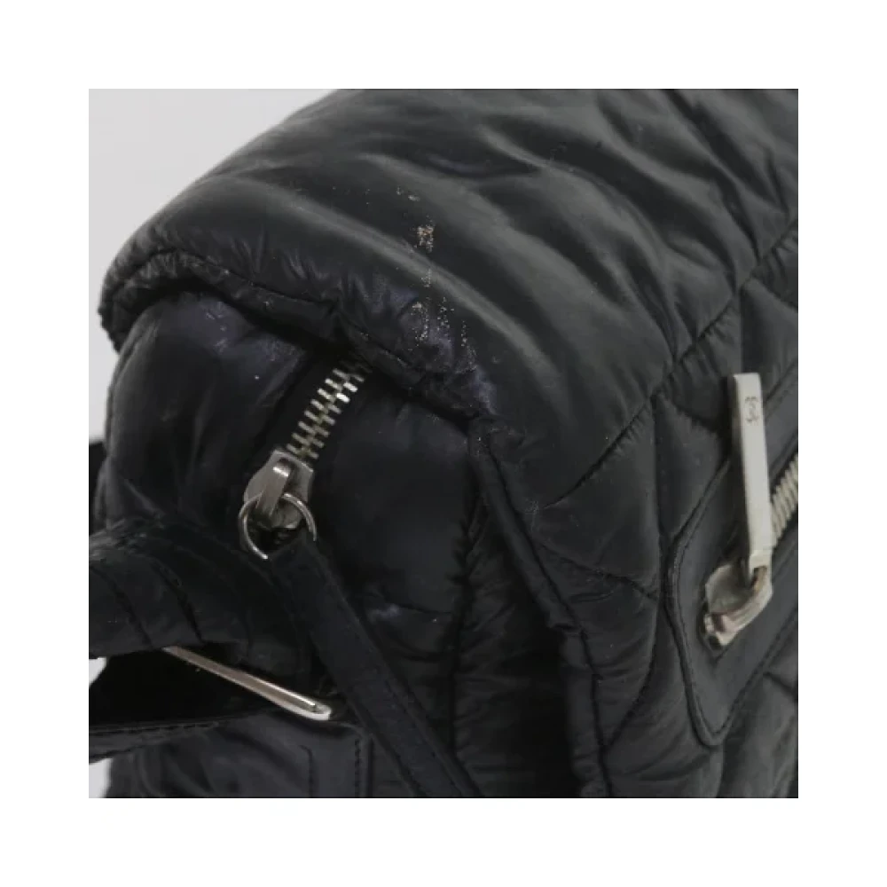 Chanel Vintage Pre-owned Nylon shoulder-bags Black Dames