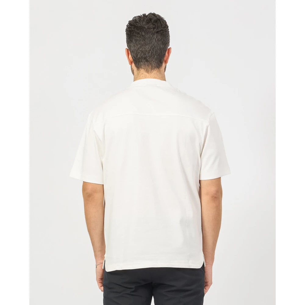 Hugo Boss Gelaagd Logo T-shirt Wit White Heren