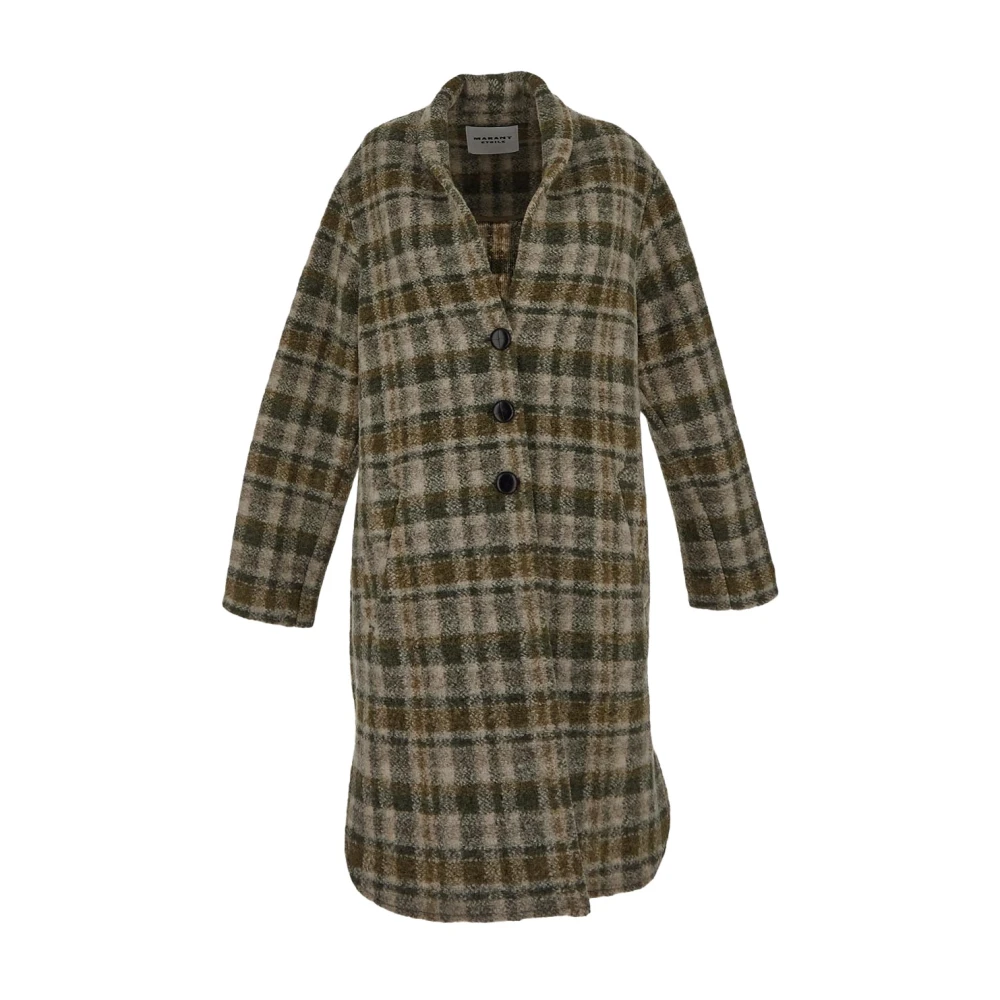 Isabel Marant Étoile Wollen Gabriel Coat Stijlvolle Mode Green Dames