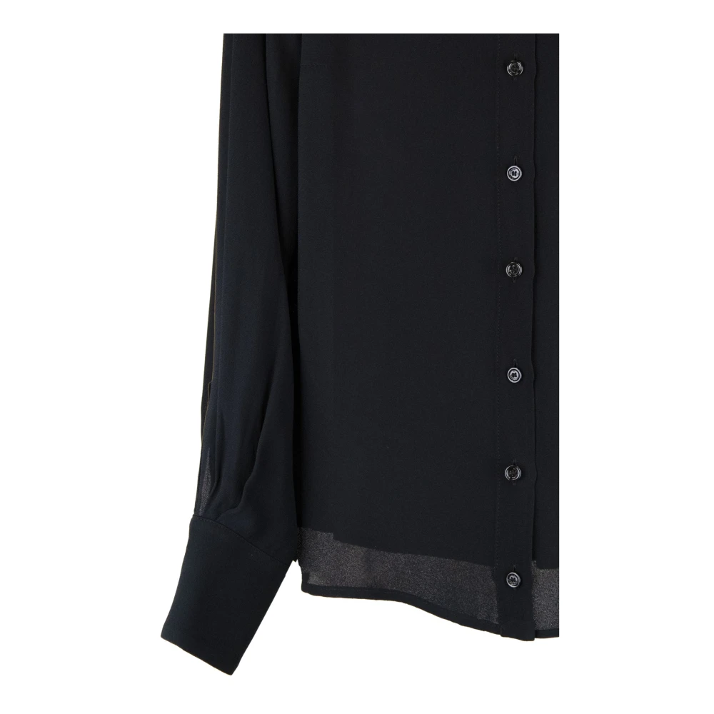 Elisabetta Franchi Blouse met gouden details Black Dames