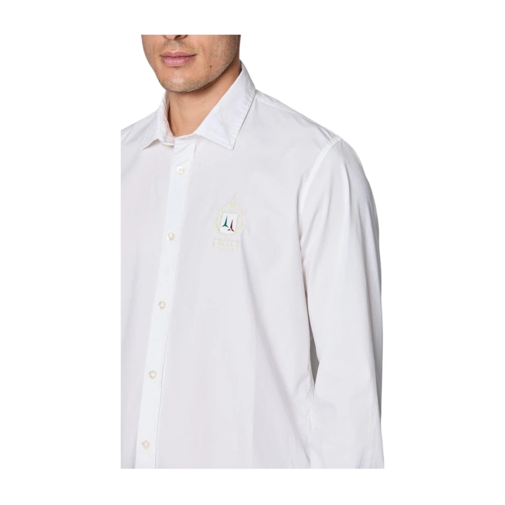 aeronautica militare Lange mouwen overhemd White Heren