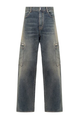 Löst Passform Denim Långa Jeans