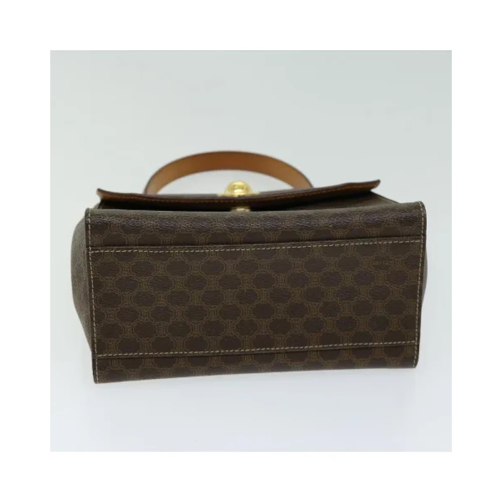 Celine Vintage Pre-owned Fabric handbags Brown Dames