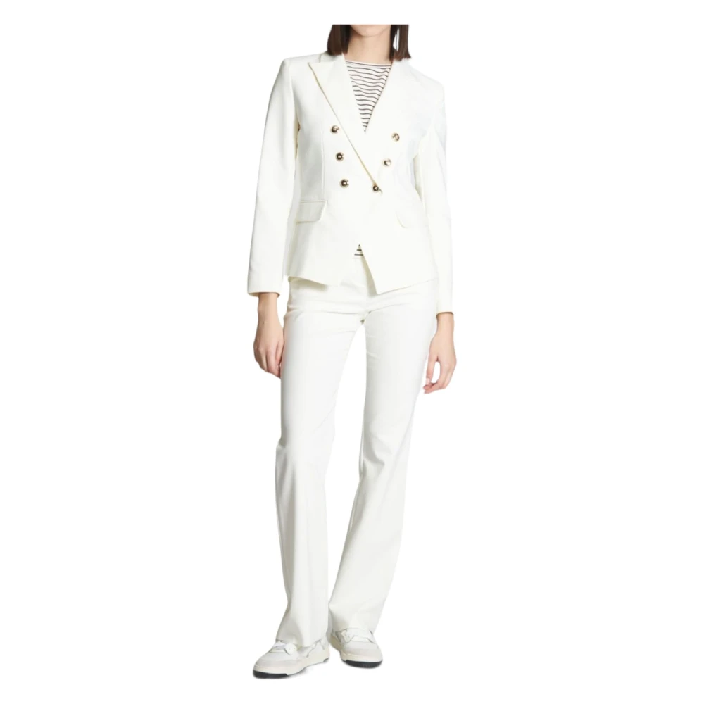 Marella Crème Blazer Foglia1 White Dames