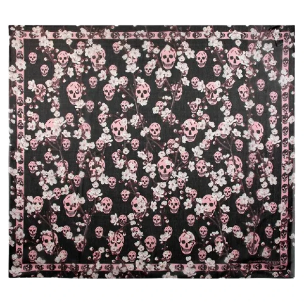 Alexander mcqueen Silk scarves Black Dames