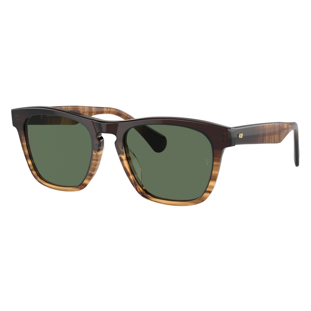 Oliver Peoples Unisex Brown R-3 Sunglasses