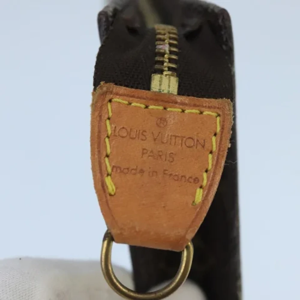 Louis Vuitton Vintage Pre-owned Leather pouches Brown Dames