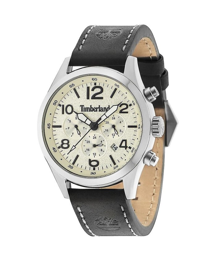 montre-a-quartz-analogique-en-cuir-noir