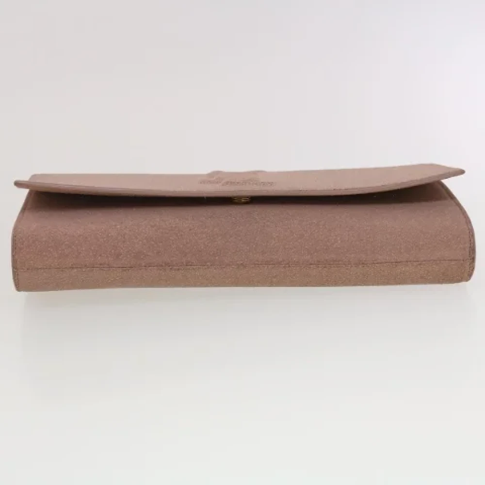 Yves Saint Laurent Vintage Pre-owned Leather clutches Pink Dames