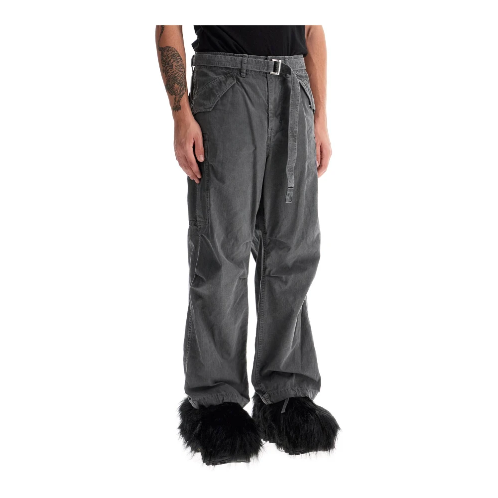 Sacai Ripstop Cargo Broek met Klepzakken Gray Dames
