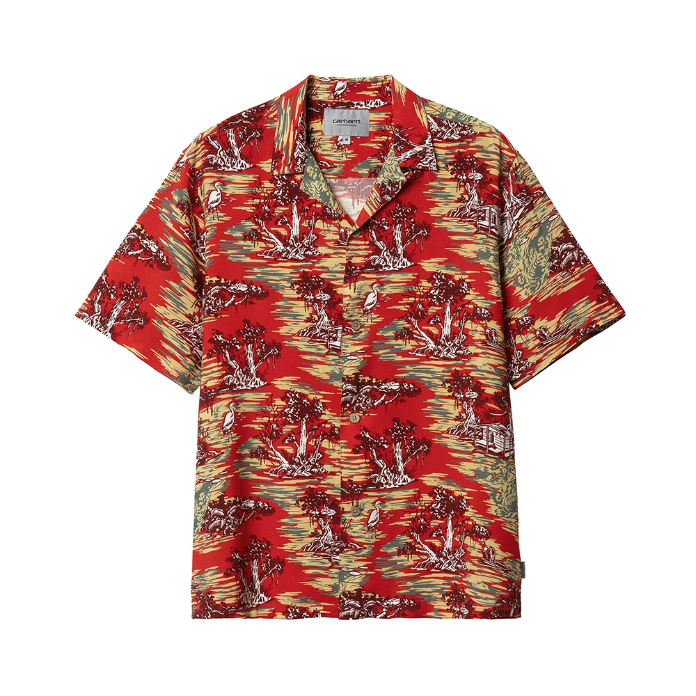 Carhartt WIP Korte Mouw Overhemden Collectie Red Heren