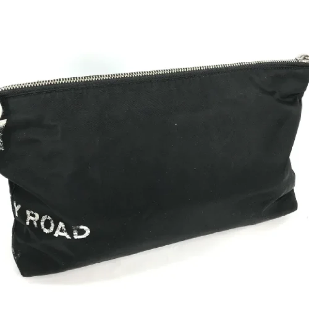 Burberry Vintage Pre-owned Fabric clutches Black Heren