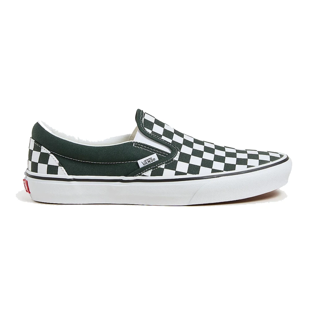 Vans Kleurtheorie Slip-On Checkboard Schoenen Heren Schoenen Groen