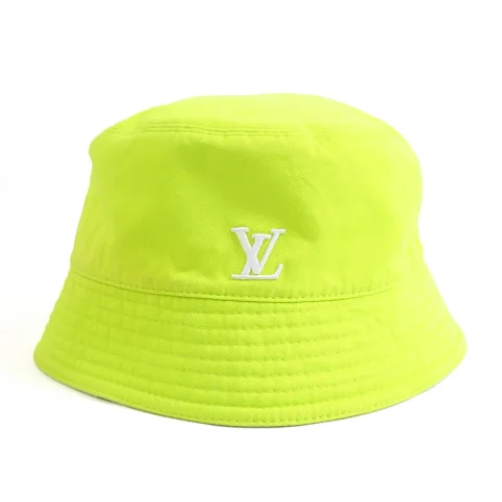 Louis Vuitton Vintage Pre-owned Plastic hats Yellow Heren