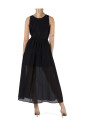 robe-longue-noire-avec-col-rond