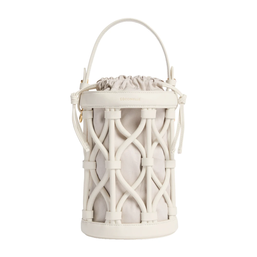 Coccinelle Women's White Bucket Bags, One Size, Koi Bucket Hand Bag
