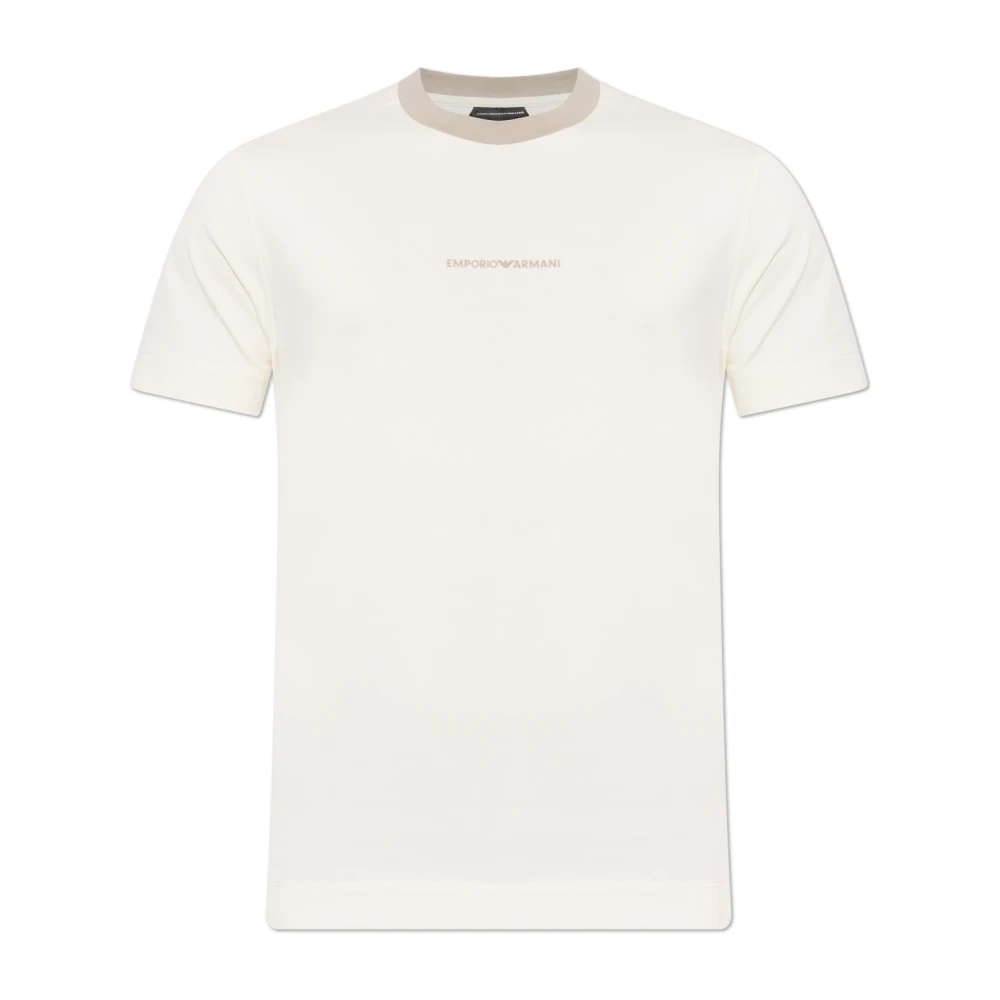 Emporio Armani Mannelijk Beige Regular Fit T-Shirt