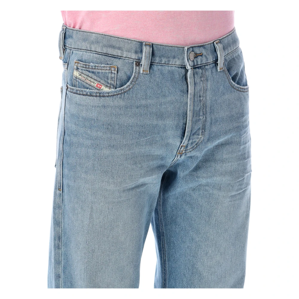 Diesel Lichtblauwe Gewassen Denim Jeans Blue Heren