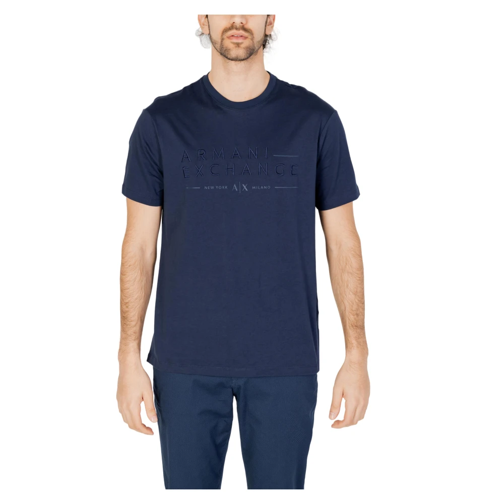 Armani Exchange T-Shirts Blue Heren