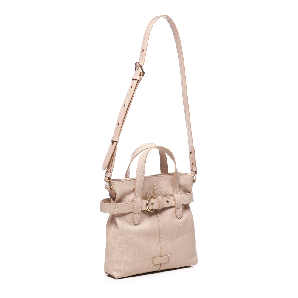 Coccinelle Roze Bucket Tas met Decoratieve Riem Pink Dames