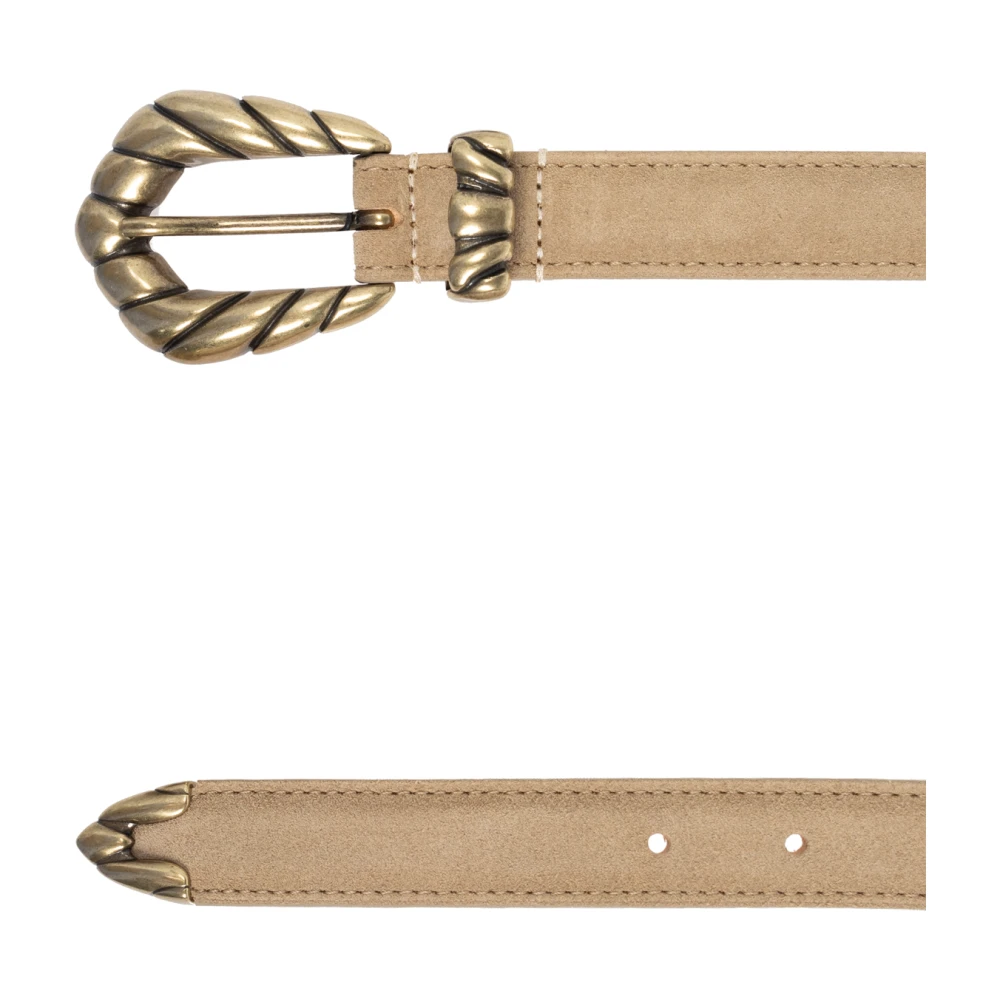 IRO Leren riem Embella Beige Dames