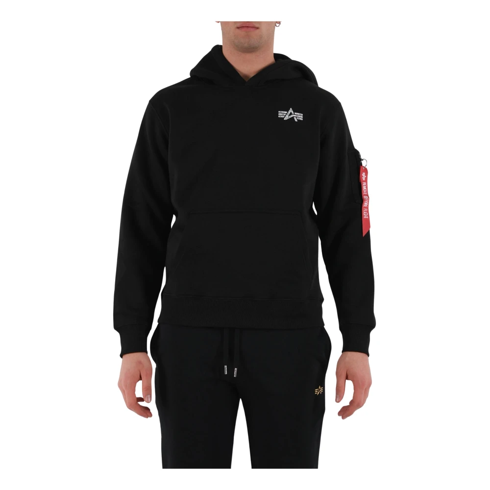 Alpha industries Handtekening Hoodie met Voorzak Black Heren